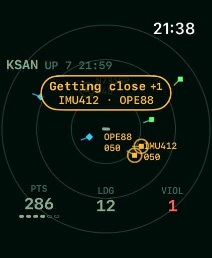 Apple Watch with live traffic